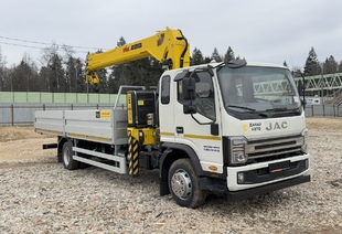 JAC N120L КМУ HYVA HST6.3 E3 (6т) БОРТ 6,3×2,54×0,6м